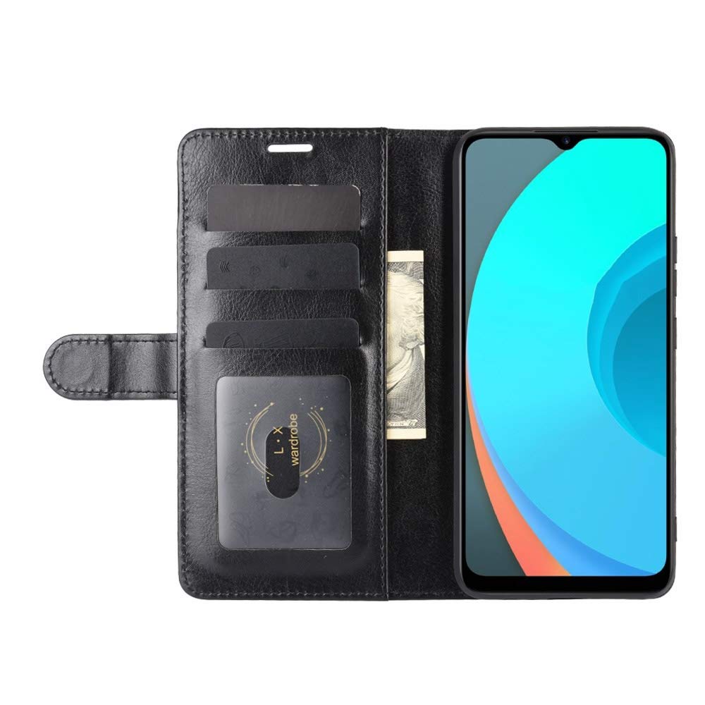 黒いスマートフォン ケース付き Amazon | 携帯電話フリップレザーケース for Oppo Realme C11 R64