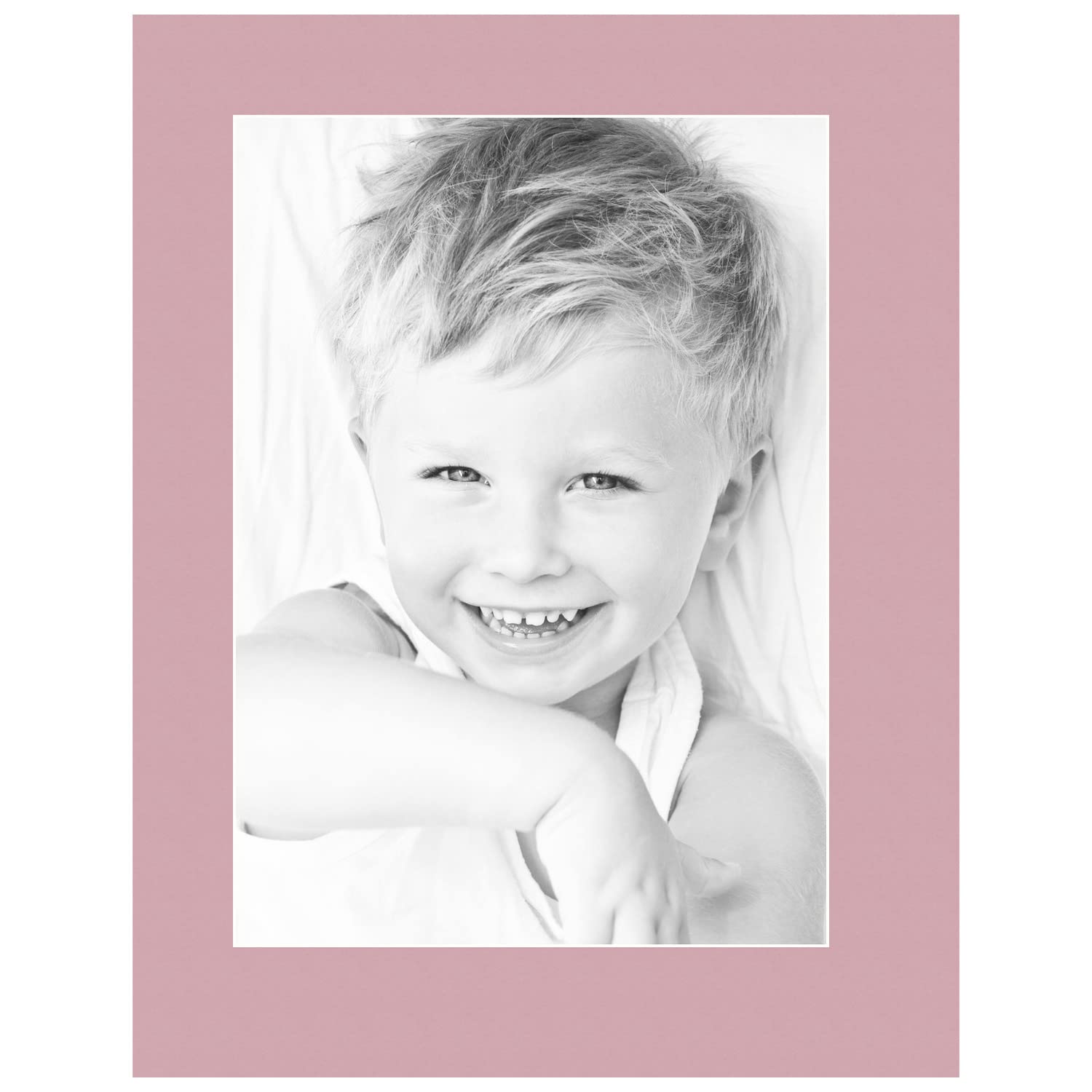 10x14 Soft Pink / Seashell Custom Mat for Picture Frame with 6x10 opening size (Mat Only, Frame NOT Included)