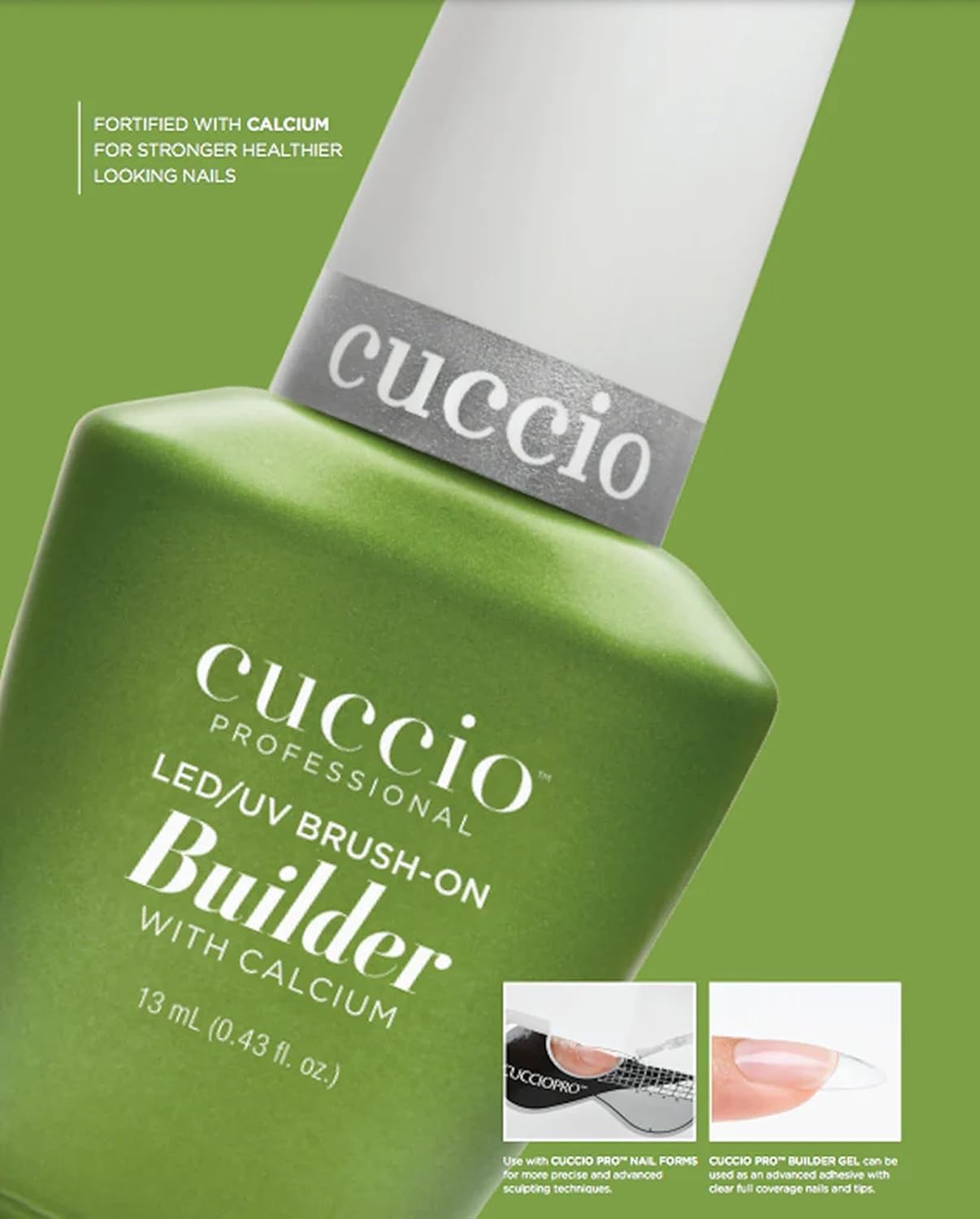 Cuccio LED/UV Universal Base Soak-Off & Brush-On Builder 0.43oz Duo Set