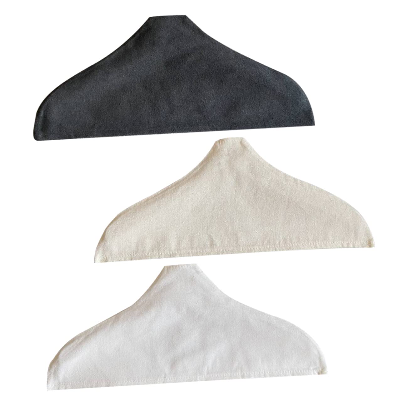 Protector de Perchas para Ropa de Algodón y Lino, Antideslizante, Lavable y Reutilizable, Pack de 3 Unidades para Tiendas de Ropa y Familias