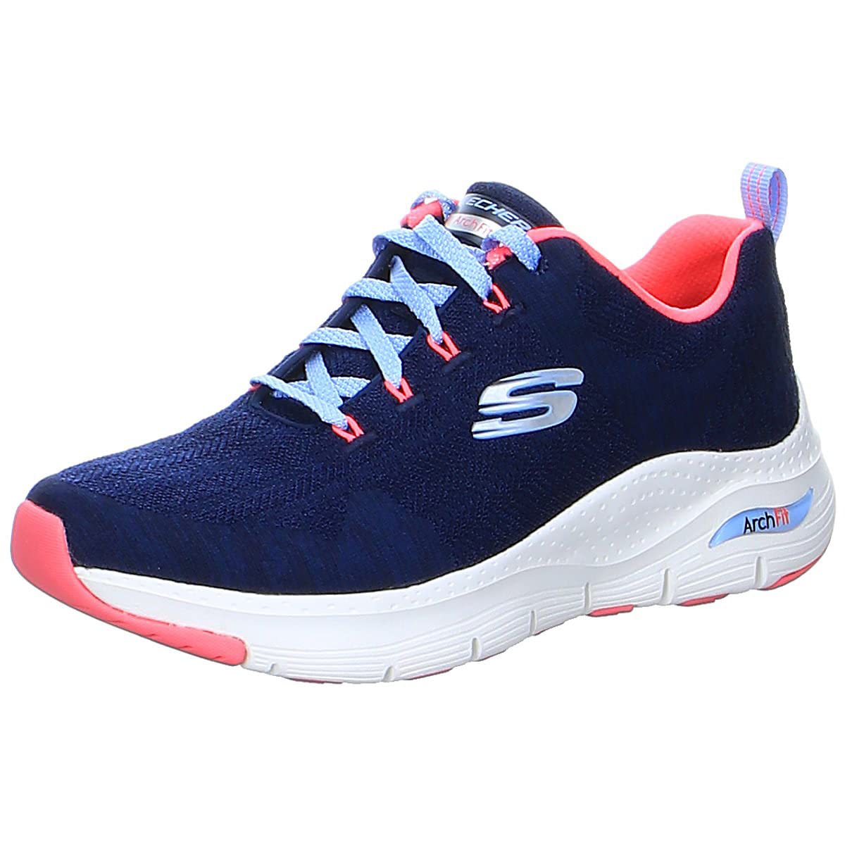 Skechers Women Arch FIT-Comfy Wave NVY/HTPNK Casual Shoes - 5 UK (149414-NVHP) (B082N4MXVN) Amazon Price History, Amazon Price Tracker