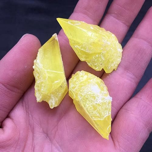 Miniatura 3 de Espécimen de racimo de cristal de cuarzo azufre natural de azufre Reiki 1pc