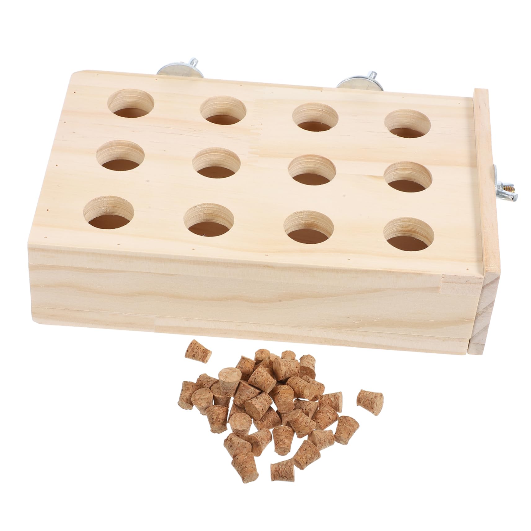 BESPORTBLE 4piezas Juguete De Masticación para Pájaros Accesorio Interactivo para Jaula De Periquitos Juguete De Entretenimiento para Aves Pequeñas para Desarrollar Habilidades y Combatir