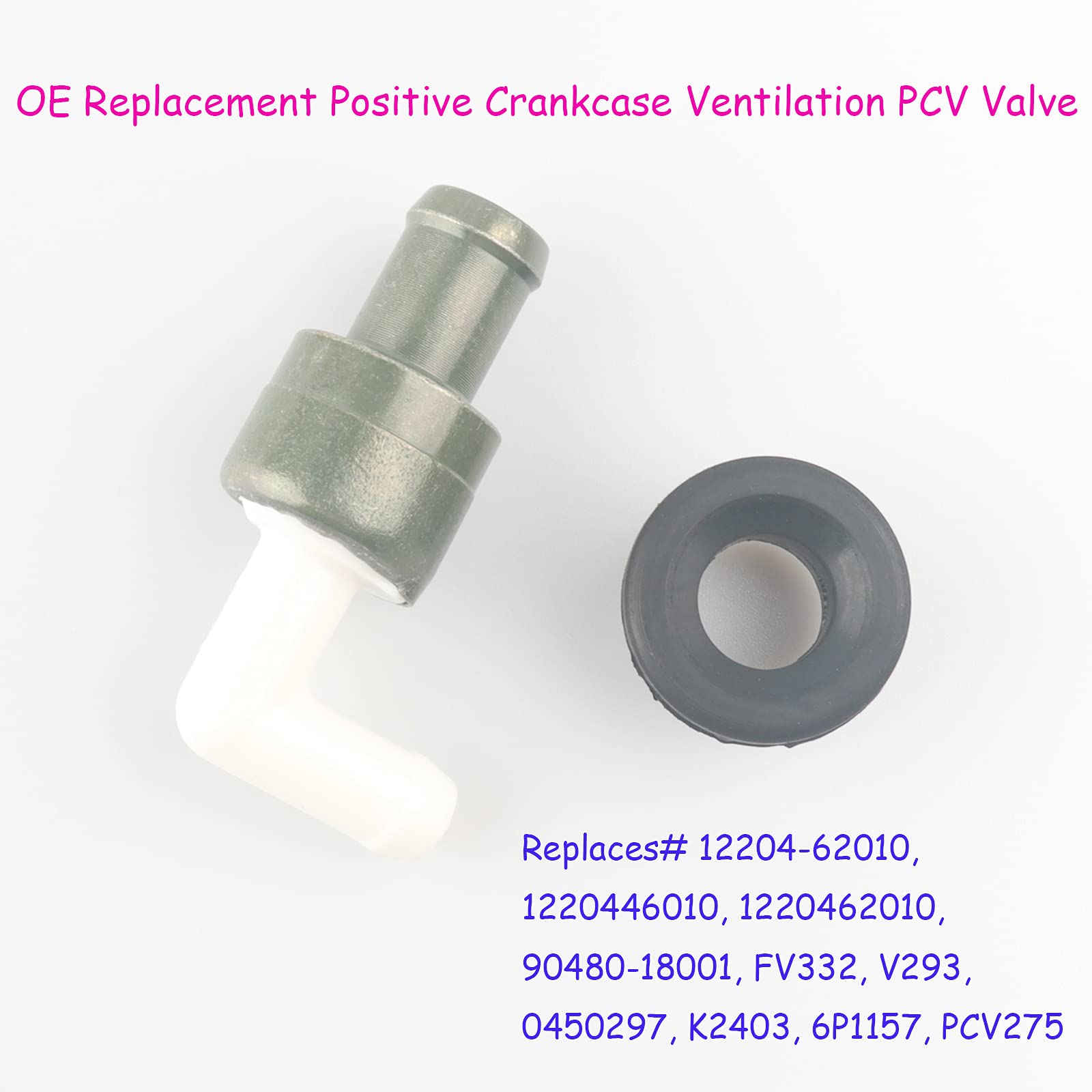 EGR Valves &amp; Parts For Toyota Corolla OEM Toyota PCV Valve - Part # 12204-20060, Genuine Factory Replacement Toyota Engine PCV Replacement