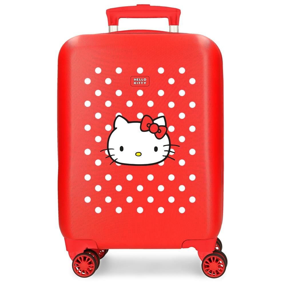 Hello Kitty Castle of Hello Kitty Walizka kabinowa czerwona 33 x 50 x 20 cm sztywny ABS zamek szyfrowy z boku 28,4 l 2 kg 4 podwójne koła bagaż ręczny, Czerwone, walizka kabinowa