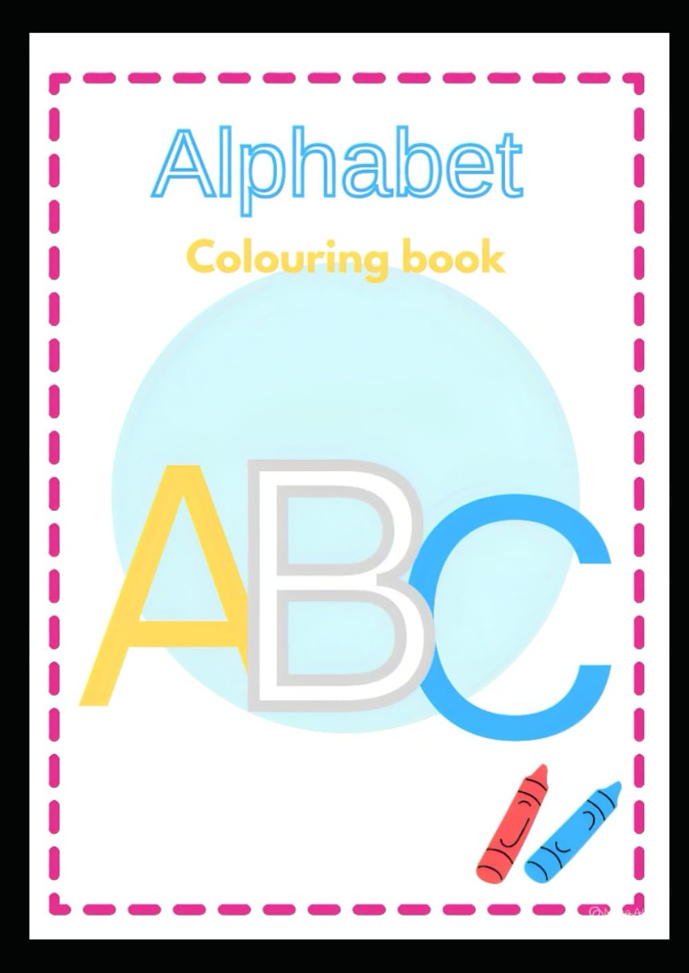 Alphabets colouring book