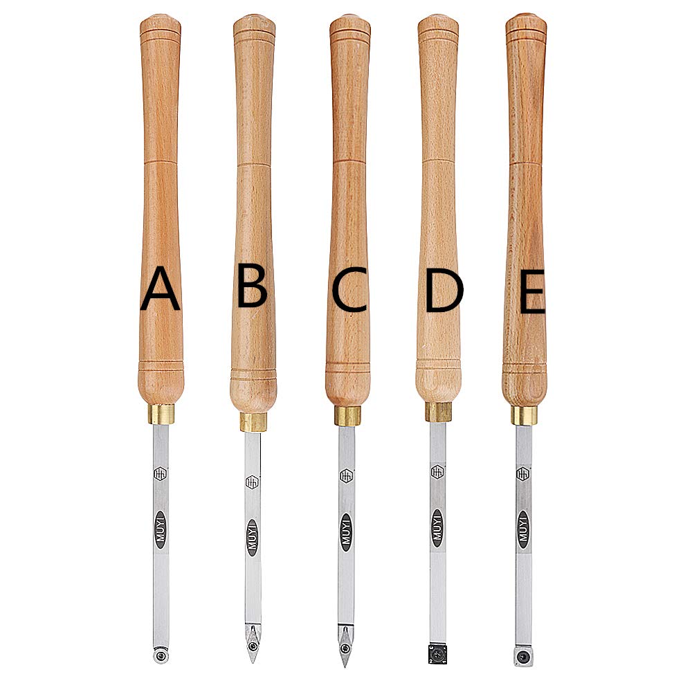 ChaRLes Tour De Bois Tournage Outil Carbure Insert Cutter Outils Tige Carrée Avec Poignée En Bois Outil De Menuiserie - C