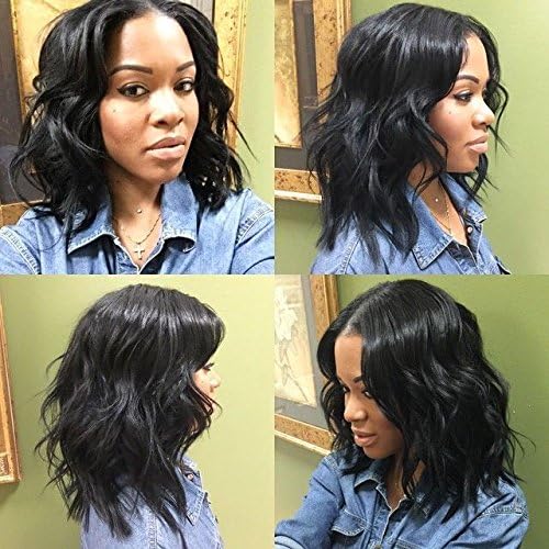 Nemer Hair Loose Curly Wave Lace Front Human Hair Wigs-Glueless 130% Density Brazilian Virgin Remy Wigs with Baby Hair For Black Woman 10 inch natural color