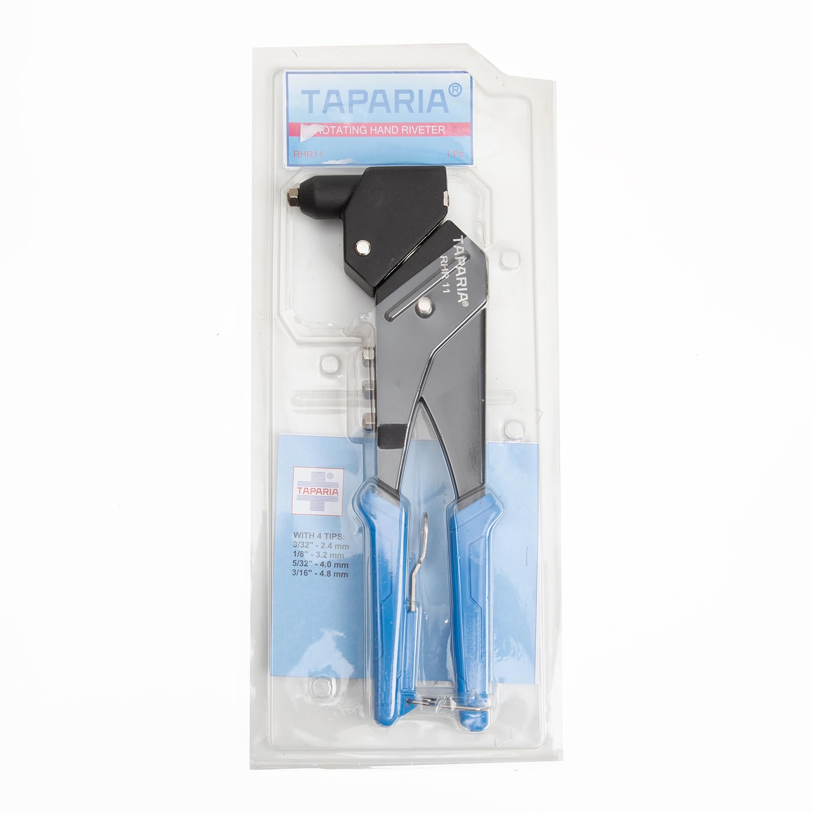 TAPARIA, 1 PC RIVETER, (RHR 11) Professional Model with 360 Deg Rotating Head, Used for Aerospace, Automotive, Construction, Manufacturing, Shipbuilding, Furniture Industry 1
