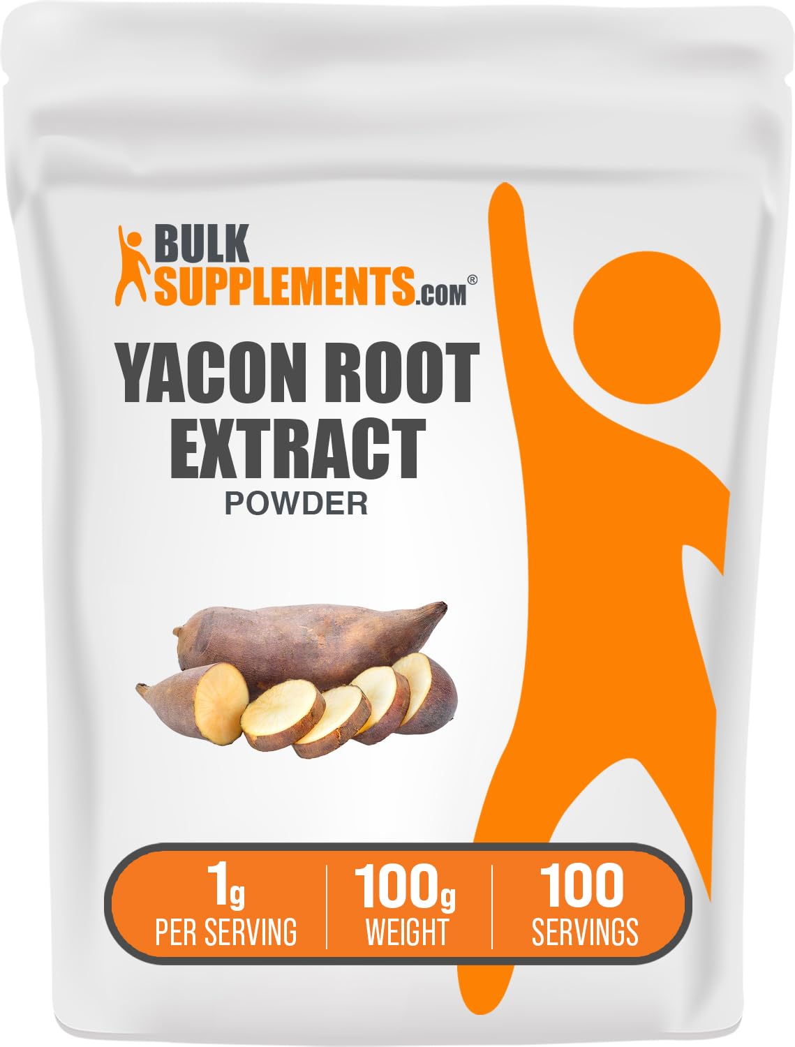 BulkSupplements.com Yacon Root Extract - Edulcorante Keto - Sustitutos del azúcar - Edulcorante de fibra - Edulcorante natural - Sustitutos de