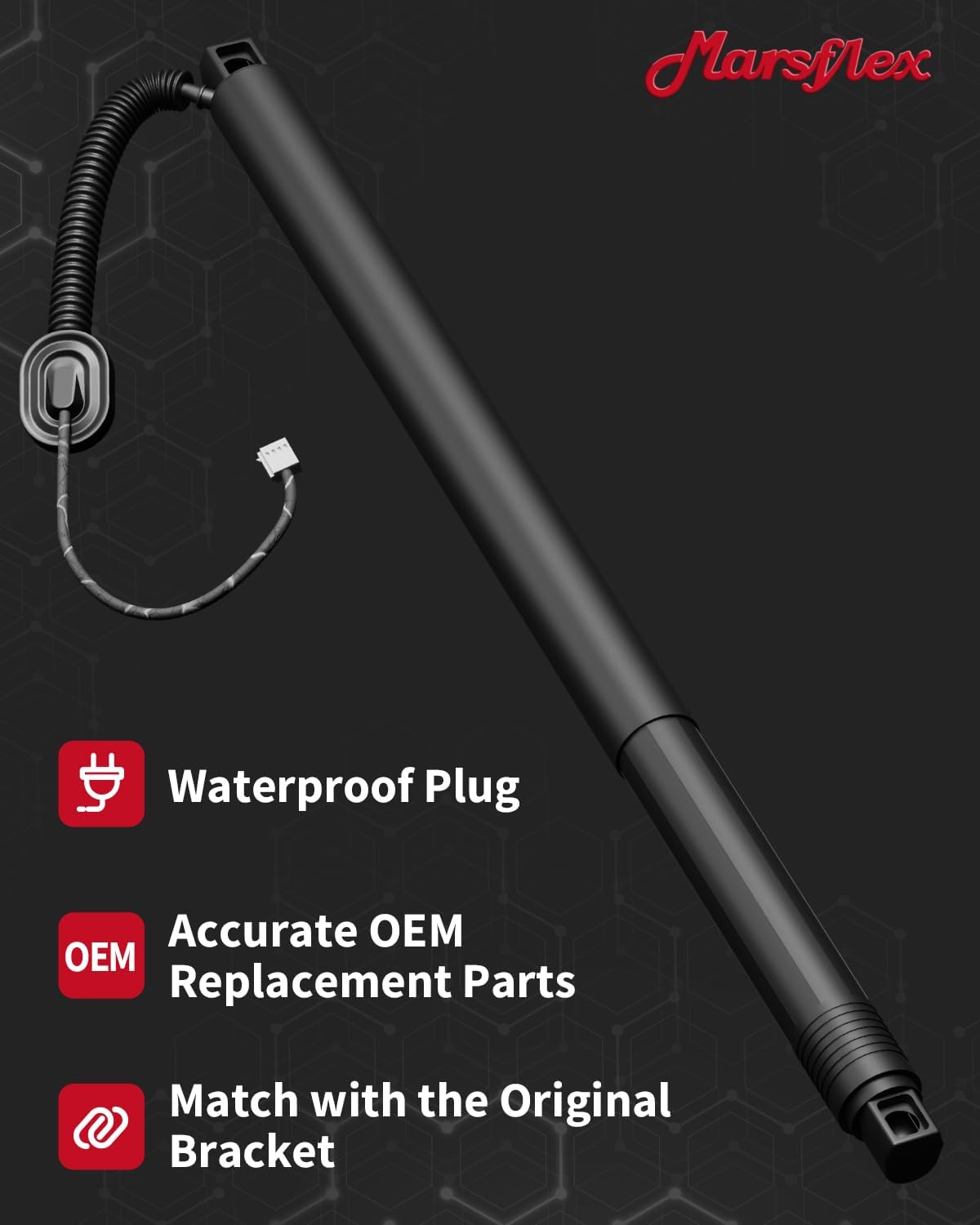 Marsflex Rear Tailgate Power Lift Support Shock Strut Compatible with Chevy Suburban Tahoe GMC Yukon XL Cadillac Escalade ESV 2015-2019 Electric Liftgate Struts Replacement 84306929 84036214 84183515