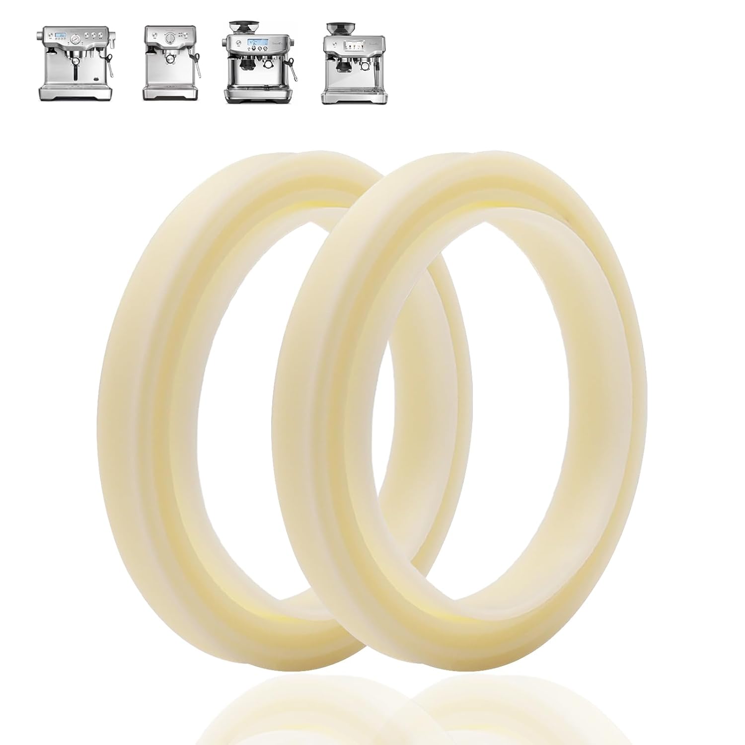 Dianrui 2PCS 54mm Silicone Steam Ring for Breville Espresso Machine Accessories BES870xl 878 860 880 810 840 450