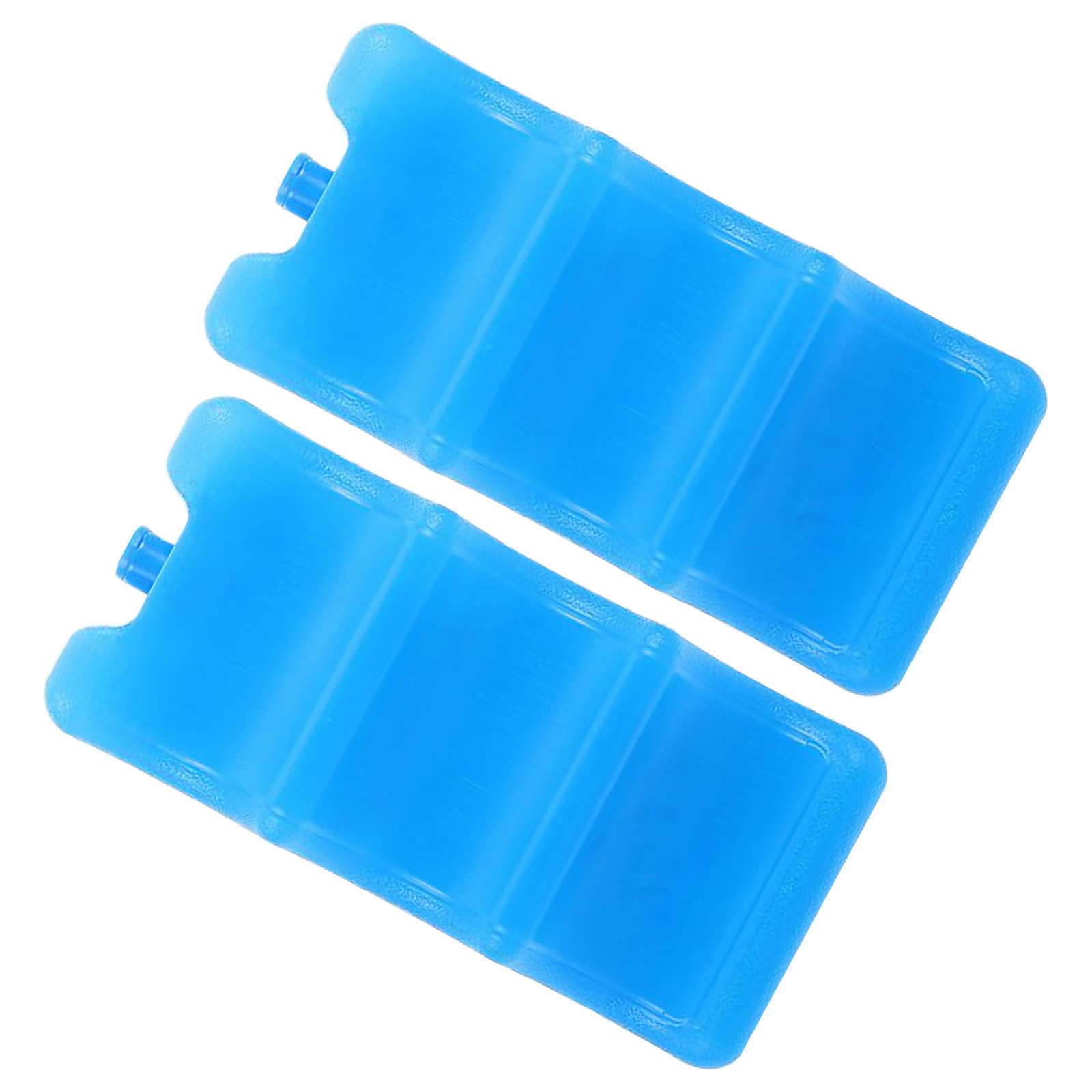 GLEAVI Decoracion Verano Acumuladores de Frío Azul para Nevera Portátil, Capacidad 600ml, Material PE, Pack de 2 Piezas para Bento y Bolsa de Almuerzo Enfriamiento Continuo