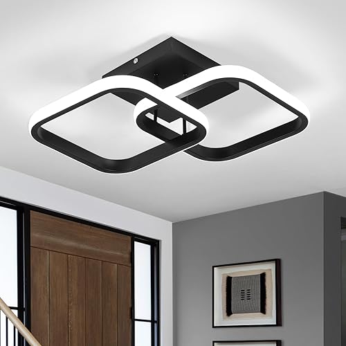 ADISUN Lámpara LED moderna de techo empotrada para dormitorio, cocina, loft, pasillo, balcĂłn, escalera, entrada, cuadrado, 22 W, blanco frĂo, 110 V ADISUN Lámpara LED moderna de techo empotrada para dormitorio, cocina, loft, pasillo, balcĂłn, escalera, entrada, cuadrado, 22 W, blanco frĂo, 110 V