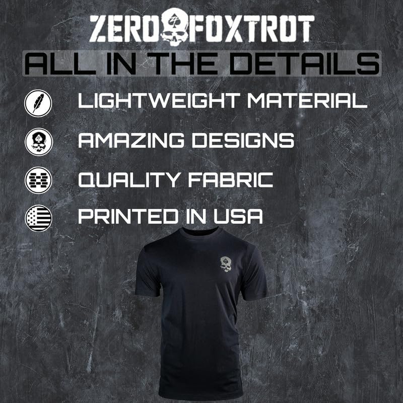 Zero Foxtrot Mens Core Tee - Military Style Tactical T-Shirt4