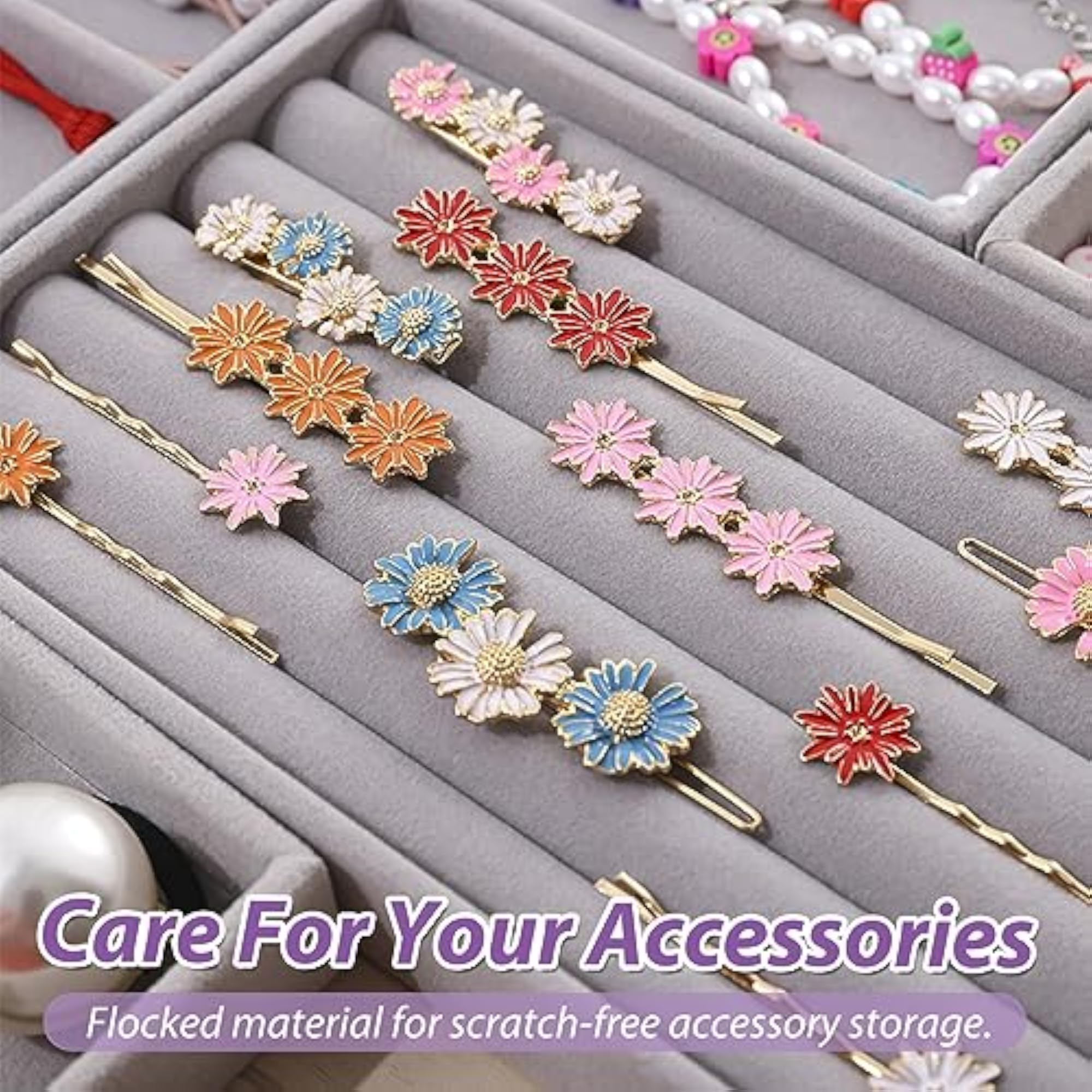 2 PCS Jewellery Drawer Organiser Tray Set for Storage