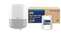 Vista 1 de Dispensador Tork Centerfeed Blanco - M2 + Recarga - Toallitas de papel Centerfeed blancas, 6 x 305 hojas