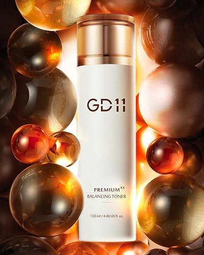 Miniatura 6 de GD11 Tóner equilibrante RX prémium con ácido hialurónico para pieles sensibles, secas y envejecidas, antienvejecimiento, cuidado premium en el