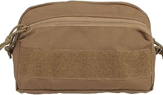 CCS Pouch SS Style MKV Vest Front MOLLE Attachment Bag General-Purpose Pouch Lined with Loop Admin Pouch for Tactical Belt Cummerbund Expanded Storage Bag