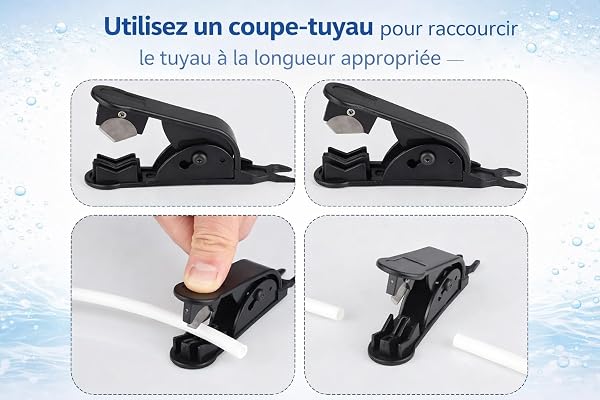 Kit de Frigo Tuyau D'alimentation en Eau Universel 15M,incluant pipe a eau (6,35mm) et accessoires pour systèmes d'osmose inverse, adapté pour réfrigérateurs, systèmes d'osmose inverse et aquarium - 3
