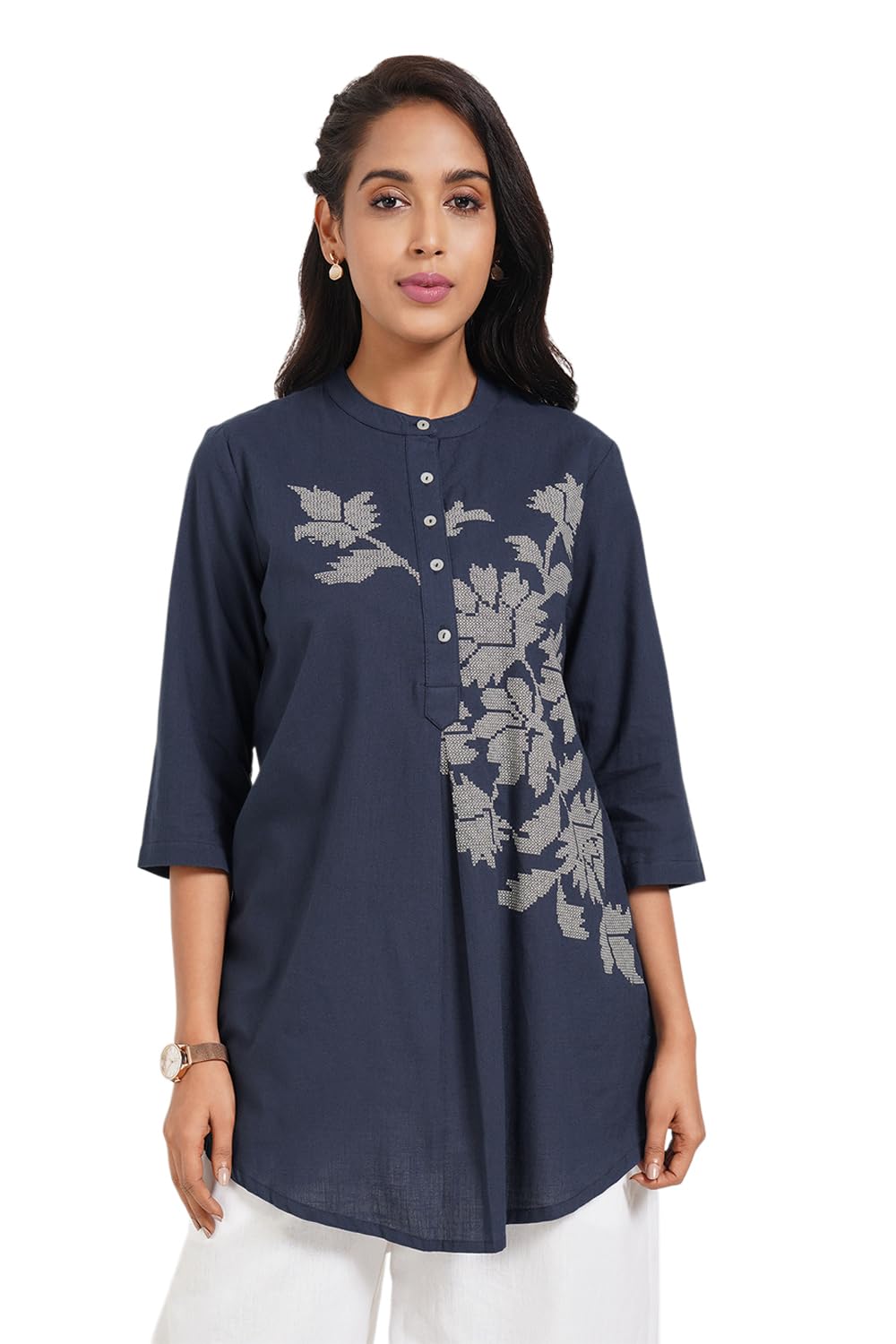 rangmanch by pantaloons Women's Solid Regular Tunics-picture-10