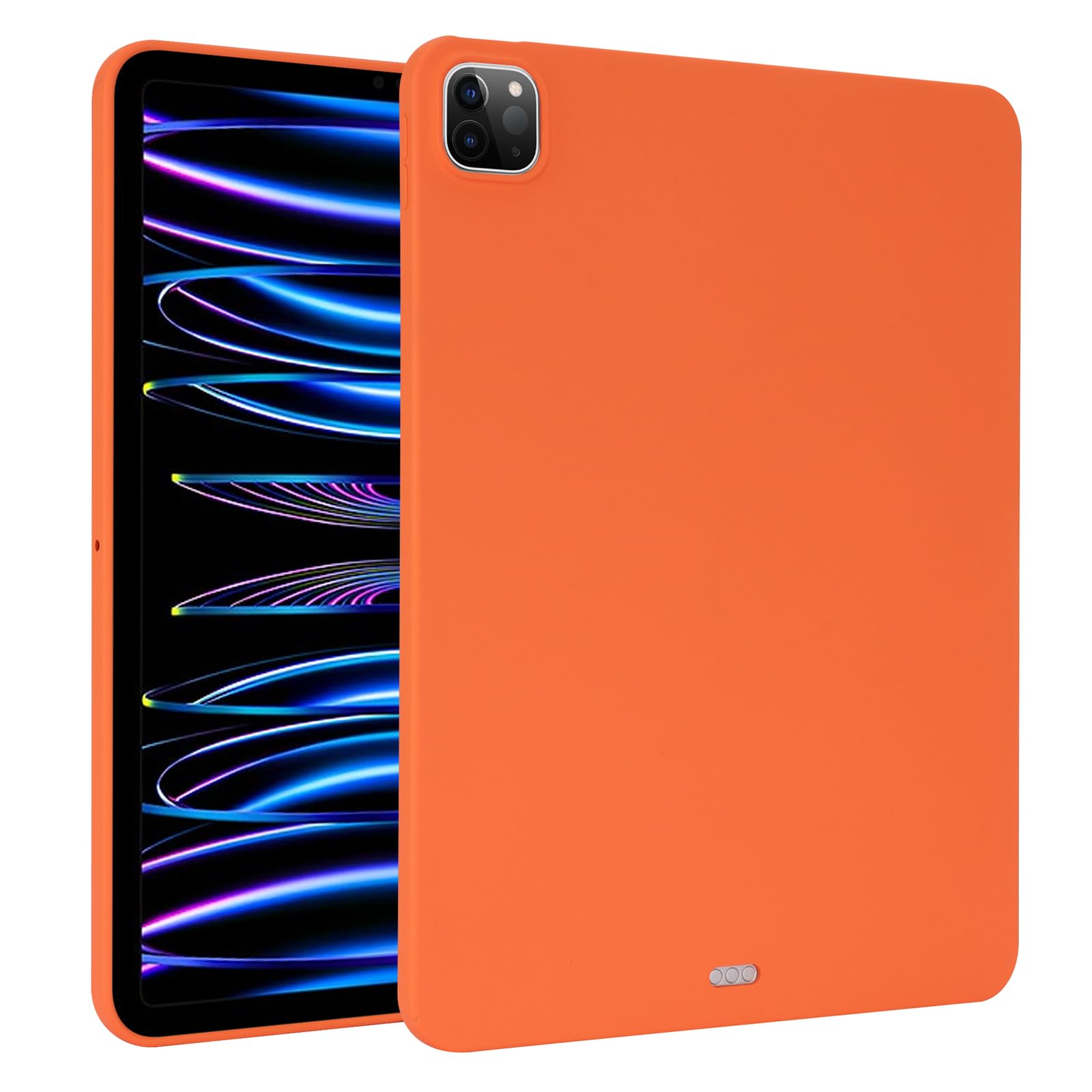 Coque iPad Air 13 2024 en silicone de qualité supérieure orange - 8