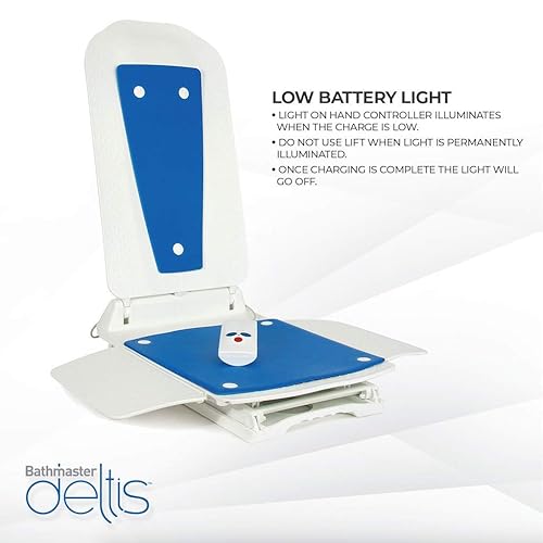 Miniatura 3 de Bathmaster Deltis elevador de bañera dispositivo elevador para la tina motorizado y accesorios para asiento de regadera cómoda silla elevadora para
