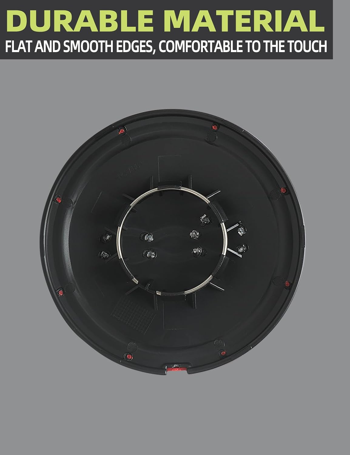 Wheel Rim Center Cover Compatible with Fiat 500 500C 500E 2012-2019 Accessories Parts Replaces 68078419AC 68078421AC Black & Red Mopar Wheel Center Cap 1PCS