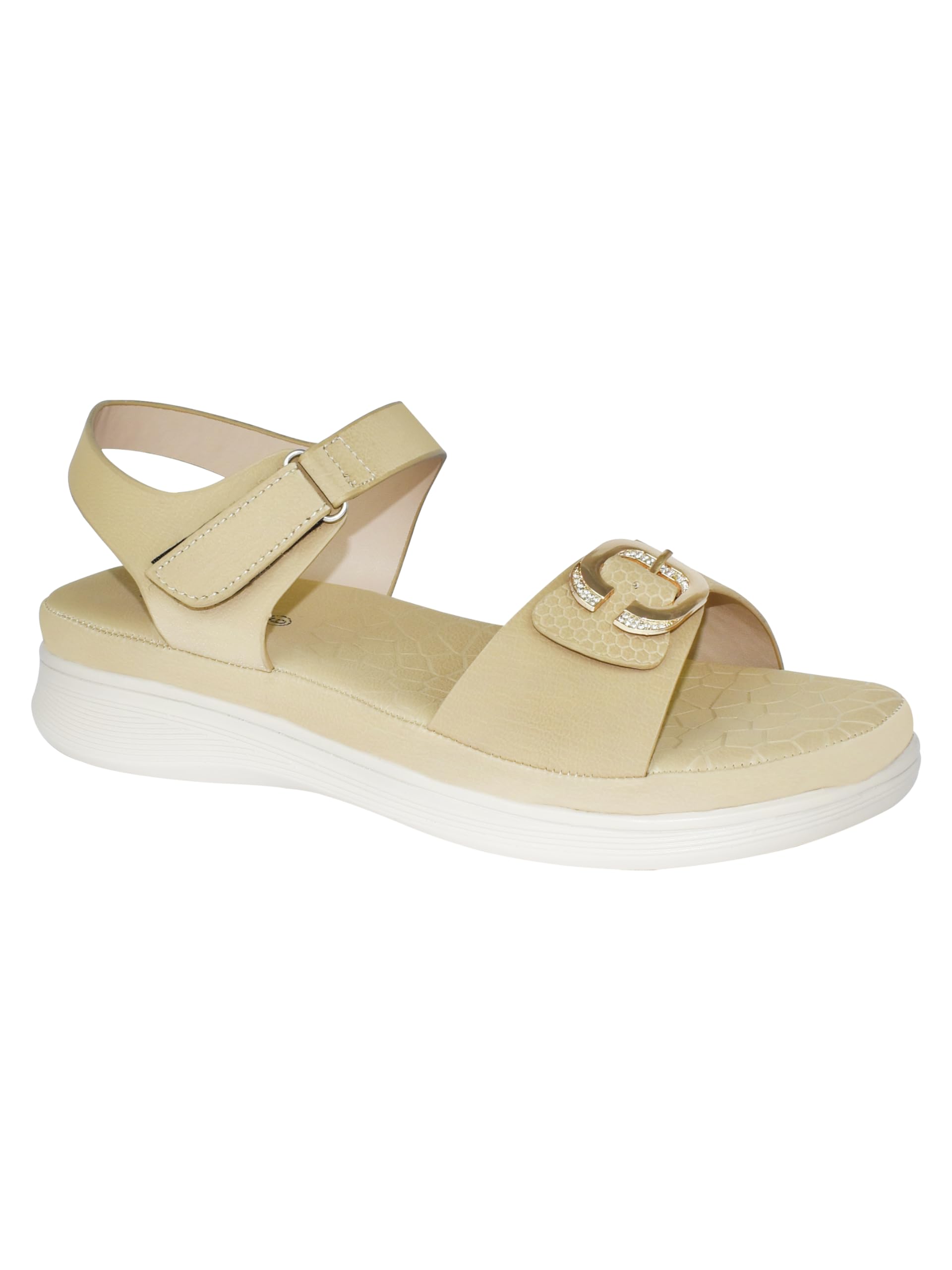 AJANTA Women Beige Flat Sandal EL4001 (B0CJMGZ6VP) Amazon Price History, Amazon Price Tracker