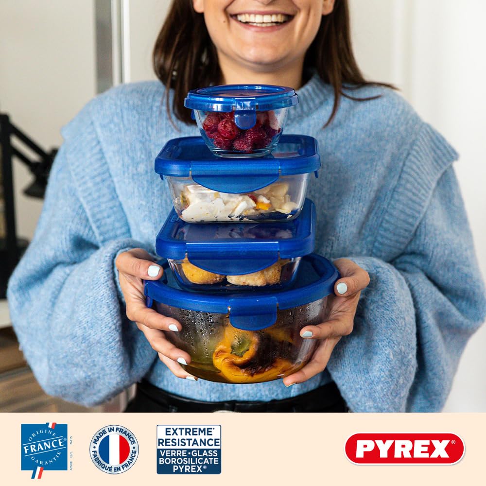 Pyrex Cook&Go Set di Contenitori, Forme Misto, 7 unità