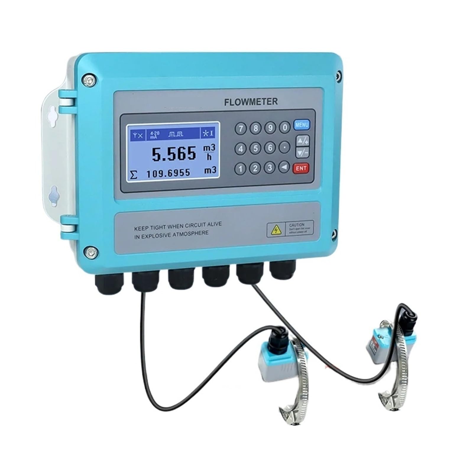 Débitmètre d'eau RS485 DN15 4-20mA capteur de flux mural