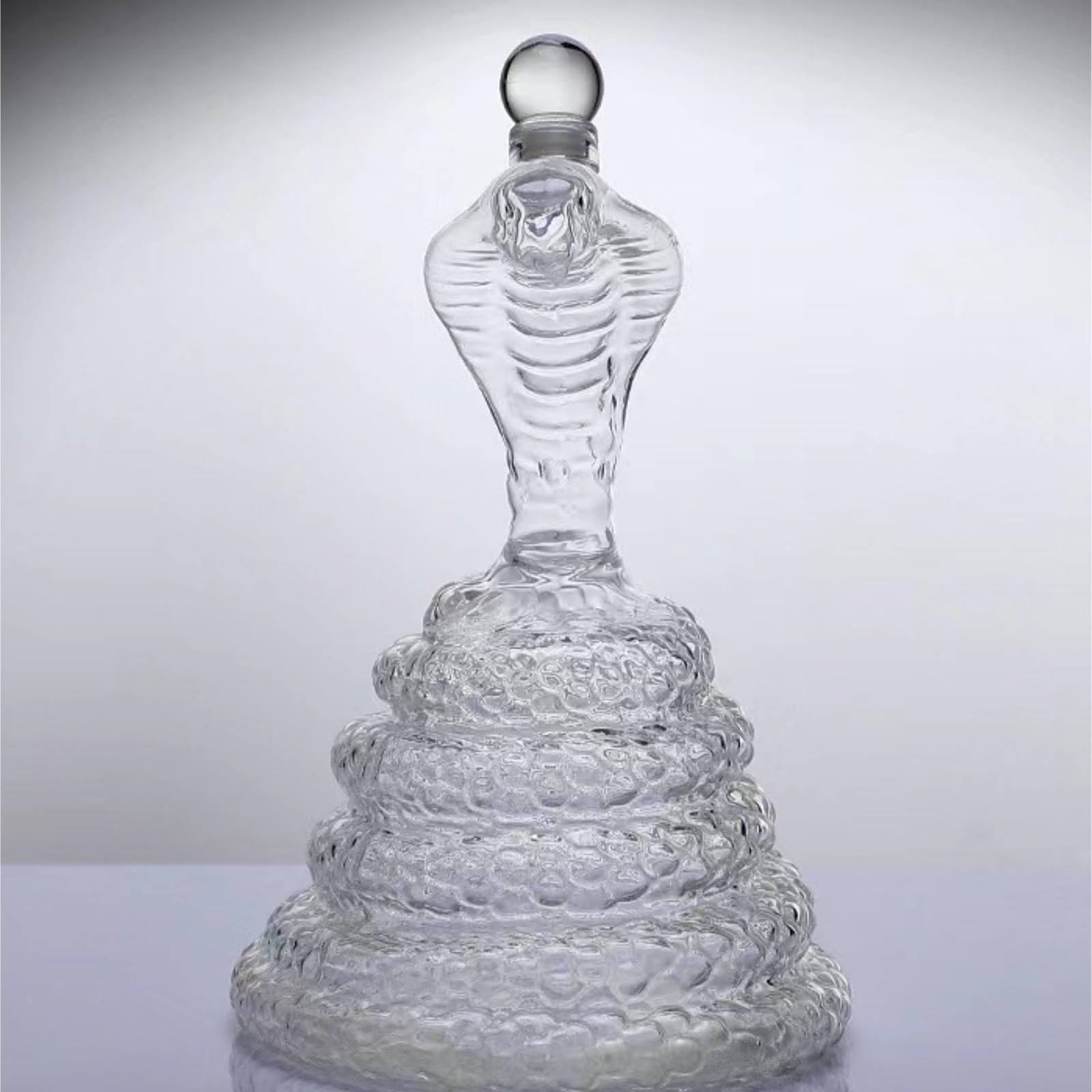 Accesorios para Vino Decantador De Vino Cristal con Forma Serpiente, Adorno For Decoración del Hogar Cata De Vinos Restaurante(500ml)