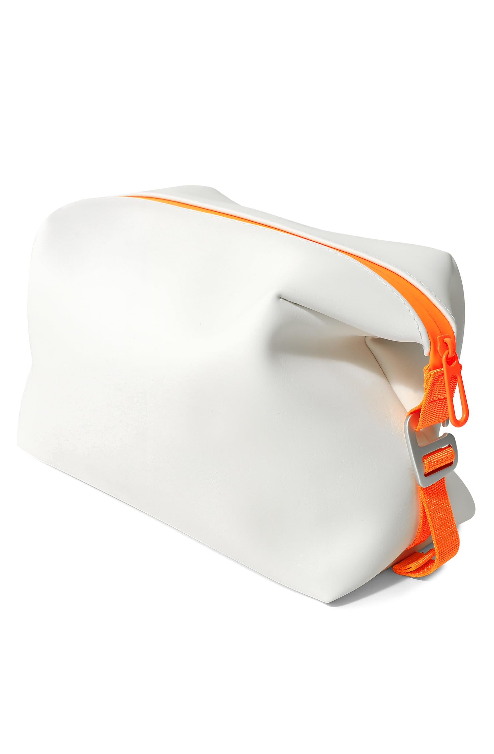 Kit de silicona grande de 13 pulgadas, 6 L, bolsa de aseo impermeable a prueba de fugas, estuche de maquillaje plegable para hombres y mujeres, Blanco, 3L-6L, Neceser para hombre