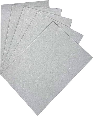 DJP A4 Greyboard Grey Backing Board 1mm 1000 Micron Thick Craft Card Grey - 15 A4 Sheets