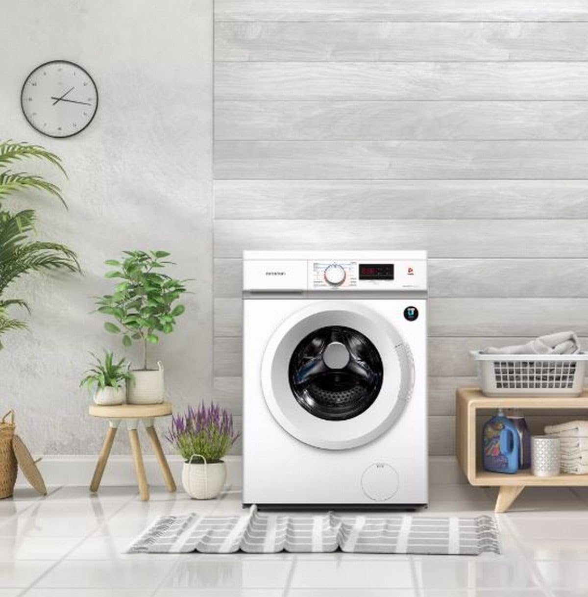 Lavadora Carga Frontal INFINTON WM-D84AWT, 8 kg, 1400 RPM, A, 15 Programas, Blanco (8 kg || WM-D84AWT)