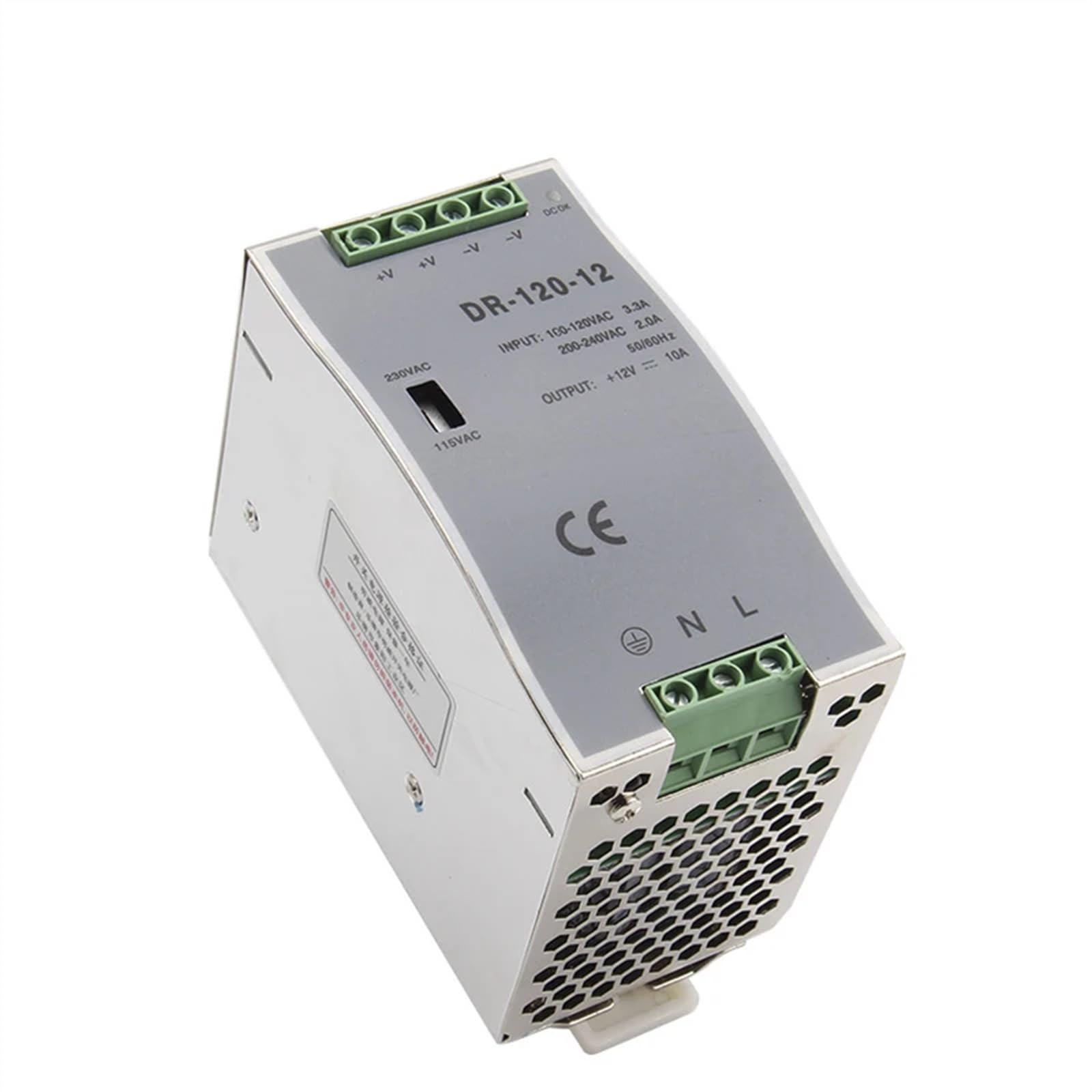 Alimentation sur Rail DIN DR-120 120 W 12 V 10 A, Alimentation à découpage CA 110 V/220 V vers CC 12 V, Alimentation en Watts(24V)
