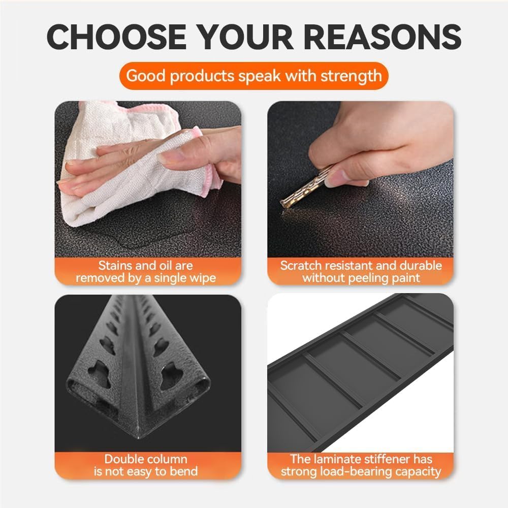 3-Tier Storage Shelves, Adjustable Pantry Shelves，KitchenStorage Standing Baker's Racks, Shelving Unit for Kitchen, Living Room, Dinning Room, Coffee Bar (31.5'H×16'W×10'D)