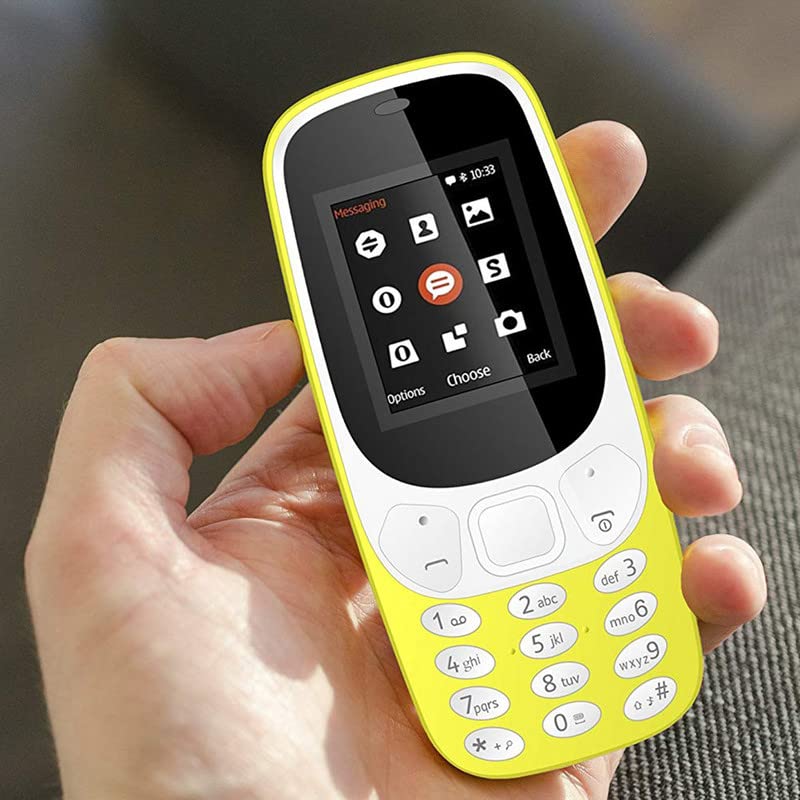 Image of IKALL K3310 Dual Sim Multimedia Keypad Mobile (1.8 Inch, 1000 mAh Battery) | Yellow