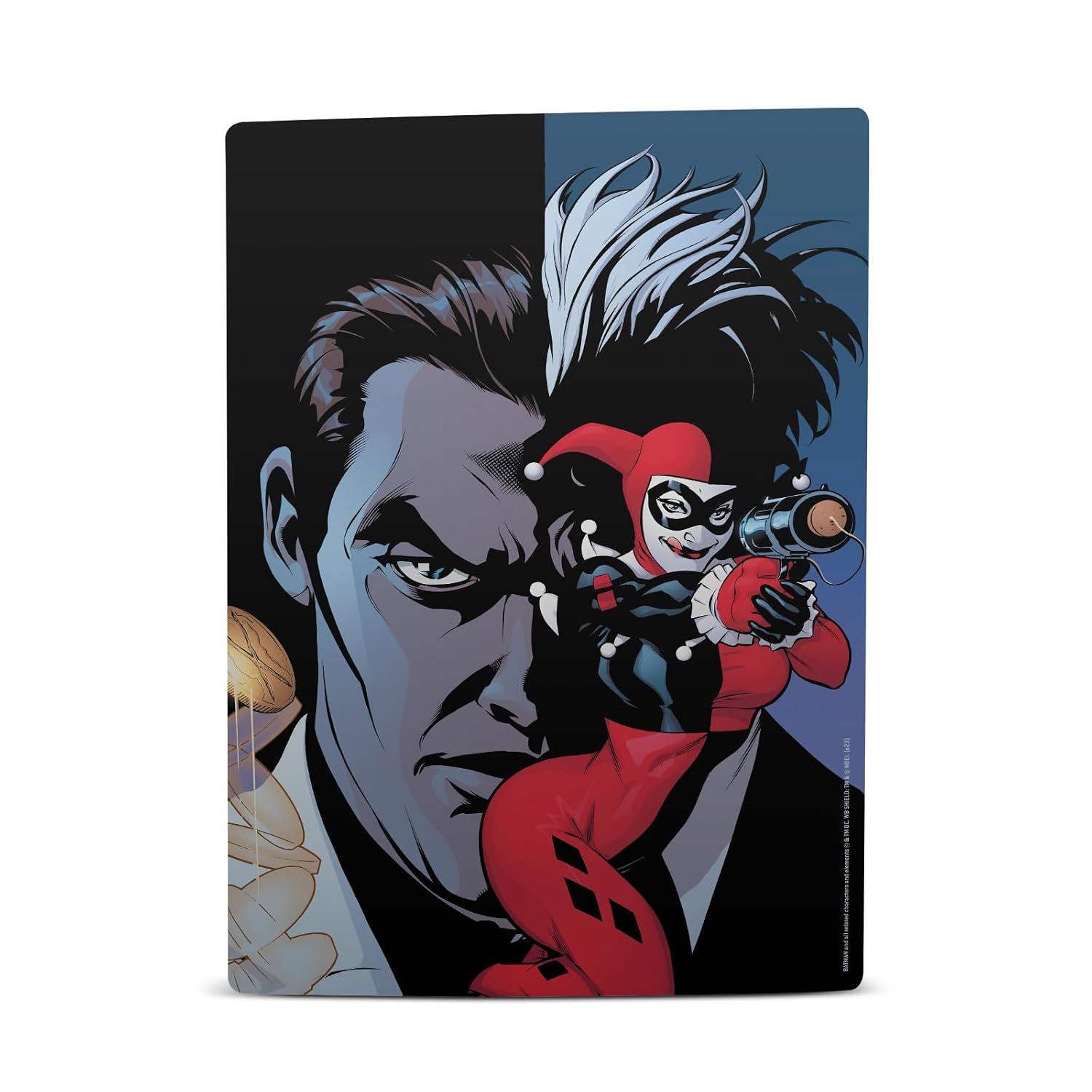 Head Case Designs Officially Licensed Batman DC Comics Two Face Rouge Gallery Vinyl Faceplate Sticker Gaming Skin Decal Cover Compatible With Sony PlayStation 5 PS5 Digital Edition Console