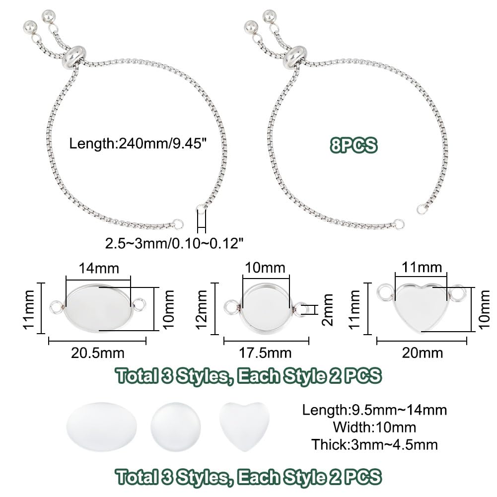 1 Bracelet Rainuré En Acier Inoxydable En Gros Pour Création De Bijoux