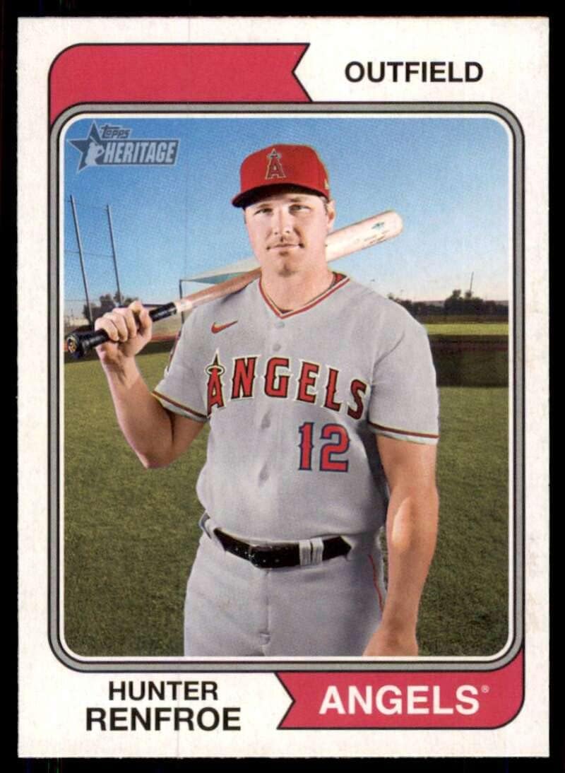 2023 Topps Heritage #269 Hunter Renfroe NM-MT Los Angeles Angels Baseball Trading Card MLB