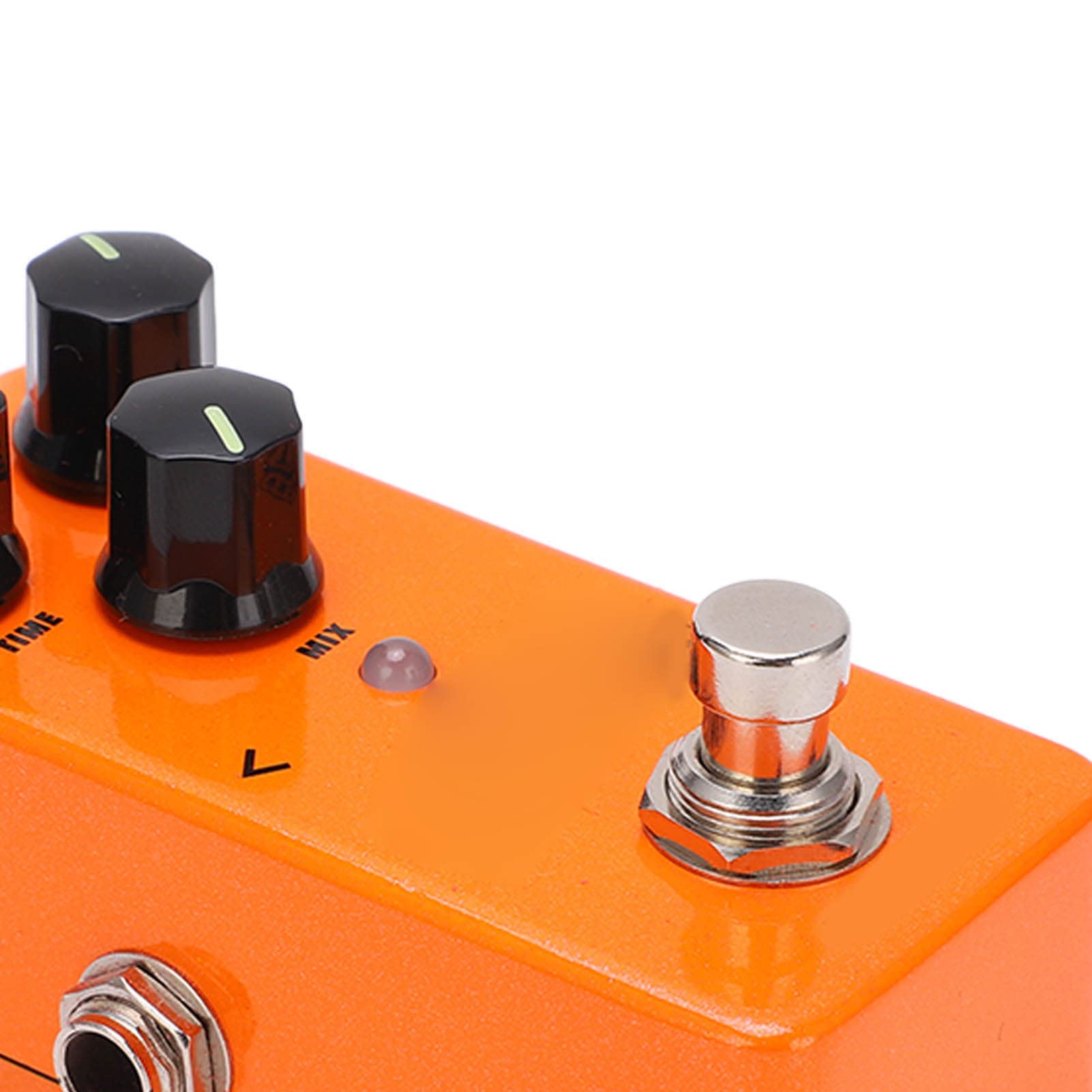 Qqmora Pedale Effetto per Chitarra Ritardo Digitale Compatto Regolabile per Musicisti Metal Orange 800ms