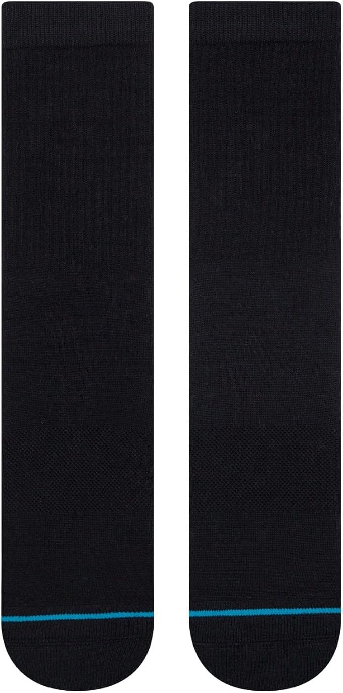 melankoli Crew Icon Socks 9 Packs (US, Numeric, 9, 12, Regular, Regular, 6, Black)