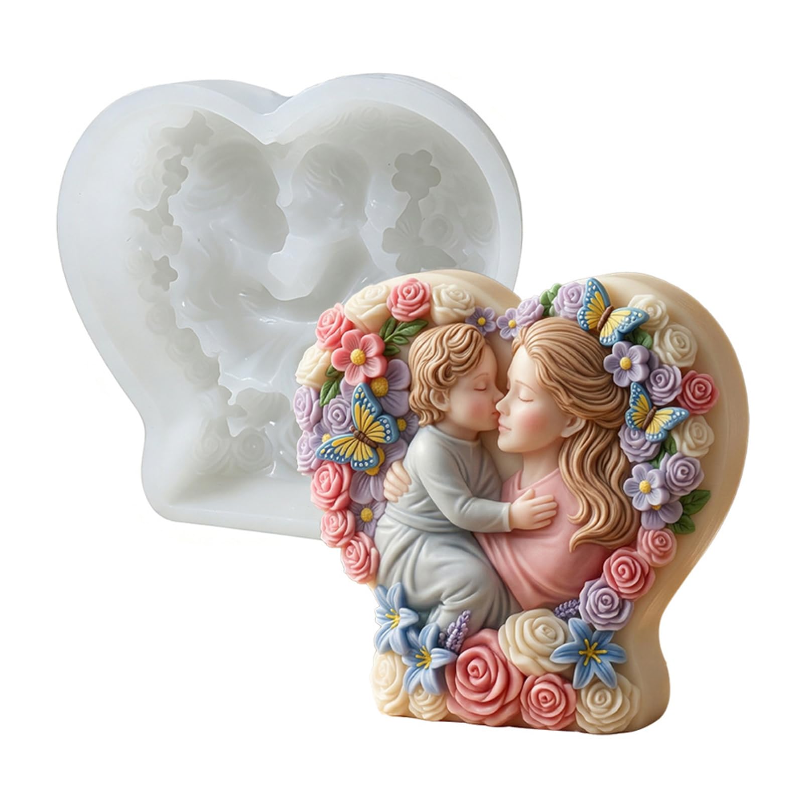 Shurhome Sturdy Silicone Flower Heart Ideal for Home and Crafting Gift Silicone Baking