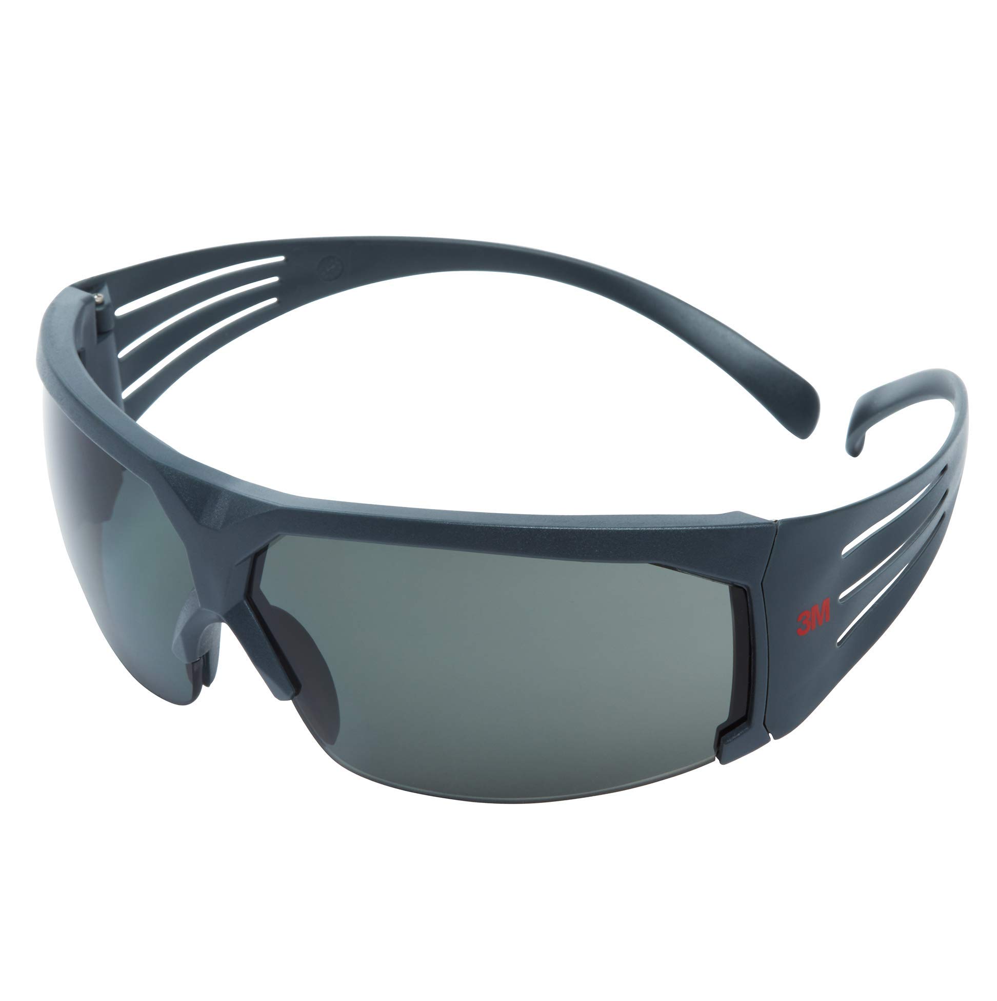 3M Safety Glasses, SecureFit, 20 Pack, ANSI Z87, Anti-Scratch Gray Polarized Lens, Gray Frame, Flexible Temples