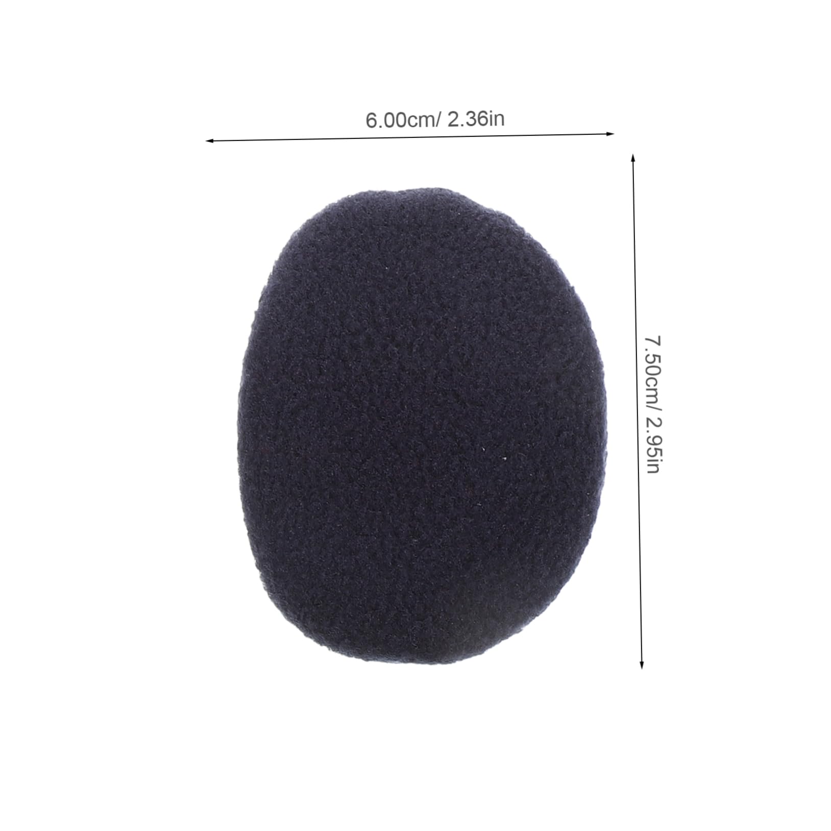 Ipetboom Warm Earmuffs for Women 2 Pairs Winter Ear Warm Set Fleece Material Windproof for Outdoor Use Black Navy Blue