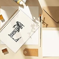 Vista 133 de Bnwepo Initial Leopard Letter T Notebook Journal, Preppy Bow Monogrammed Monogram Gifts for Women, Monogram Notebook Journal, Personalized Notebook