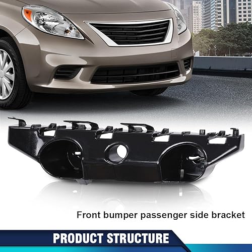 Miniatura 395 de PIT66 Soporte de parachoques delantero compatible con Hyundai Sonata 2011-2015 2 piezas soporte de parachoques delantero izquierdo y derecho