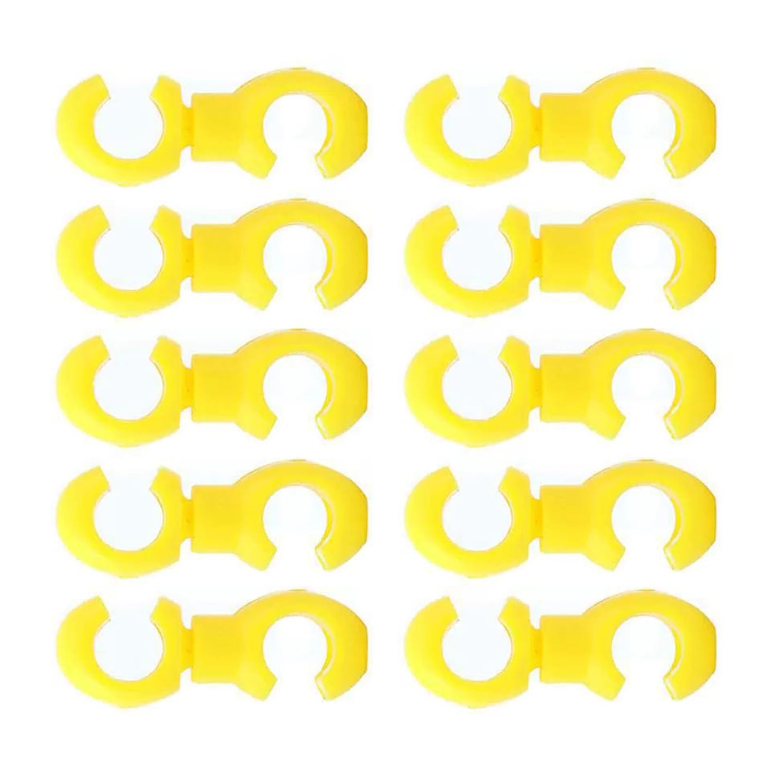 Hdoytxxm Yellow 10Lots Bicycles Brake Wire Clamps Bicycles Shifter Line Guide Clamps For And Derailleur Line Folded Bike Cable Organizers
