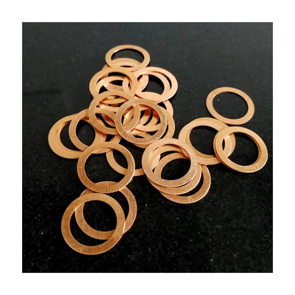 10 Pièces Joints étanches Anneaux Plats En Cuivre 22x27x1.5 Mm – Rondelles Uxcell
